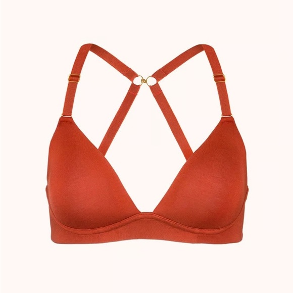 Lively The All-Day Plunge No-Wire Bra in 34D Burnt Orange NWT - Picture 3 of 8